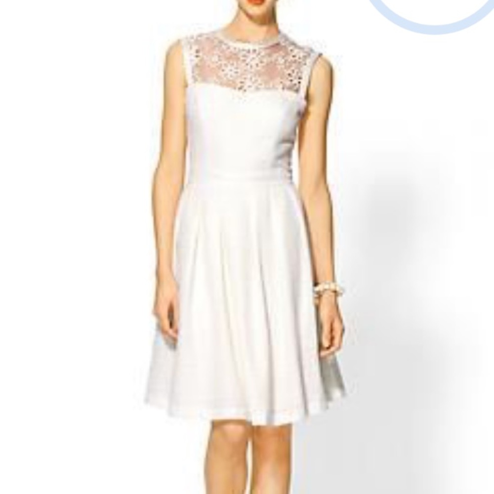Pink Martini Ivory lace ModCloth Prom Dress